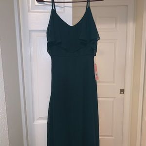 Brand new emerald maxi dress , convertible style